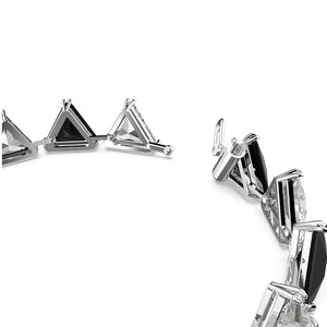 Swarovski Damen Armband Armreif Ortyx Kristalle Dreieckschliff sw weiß 5619154