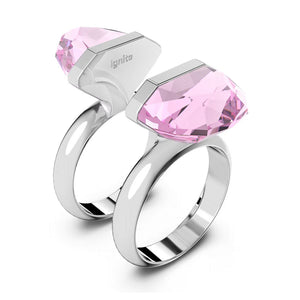 Swarovski Damen Ring Metall Kristall Lucent Rosa