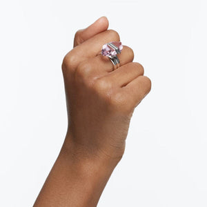 Swarovski Damen Ring Metall Kristall Lucent Rosa