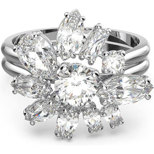 Swarovski Damen Ring Metall Silber Kristall GEMA-RING-SILBER