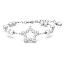 Laden Sie das Bild in den Galerie-Viewer, Swarovski Damen Armband Metall silber Kristalle Stella M Stern 5645385