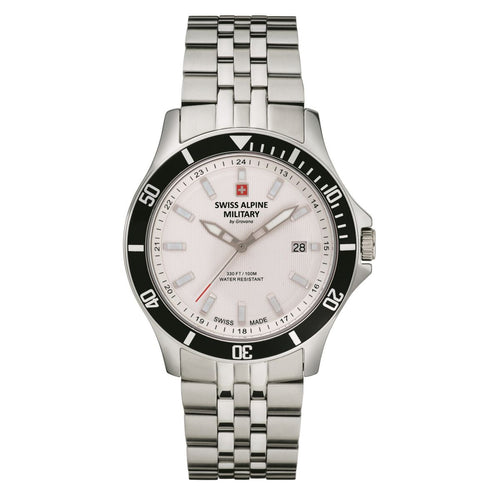 Swiss Alpine Military Herren Uhr Analog Quarz 7022.1132SAM Edelstahl