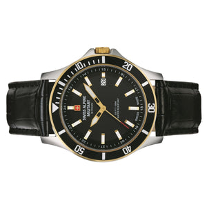 Swiss Alpine Military Herren Uhr Analog Quarz 7022.1547SAM Leder