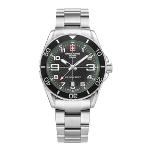 Swiss Alpine Military Herren Uhr Analog Quarz 7029.1134SAM Edelstahl