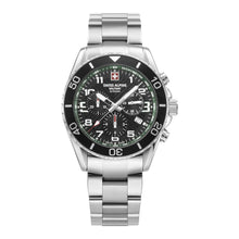 Laden Sie das Bild in den Galerie-Viewer, Swiss Alpine Military Herren Uhr Chronograph Analog Quarz 7029.9134SAM Edelstahl