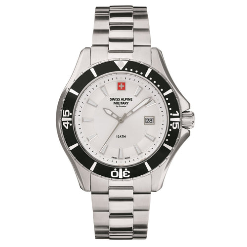 Swiss Alpine Military Herren Uhr Analog Quarz 7040.1132SAM Edelstahl
