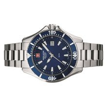 Laden Sie das Bild in den Galerie-Viewer, Swiss Alpine Military Herren Uhr Analog Quarz 7040.1135SAM Edelstahl