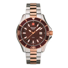 Laden Sie das Bild in den Galerie-Viewer, Swiss Alpine Military Herren Uhr Analog Quarz 7040.1156SAM Edelstahl