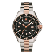 Laden Sie das Bild in den Galerie-Viewer, Swiss Alpine Military Herren Uhr Analog Quarz 7040.1157SAM Edelstahl