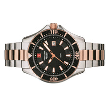 Laden Sie das Bild in den Galerie-Viewer, Swiss Alpine Military Herren Uhr Analog Quarz 7040.1157SAM Edelstahl