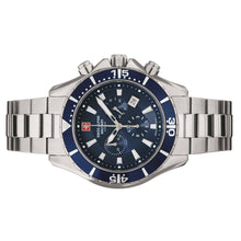 Laden Sie das Bild in den Galerie-Viewer, Swiss Alpine Military Herren Uhr Chronograph Analog Quarz 7040.9135SAM Edelstahl
