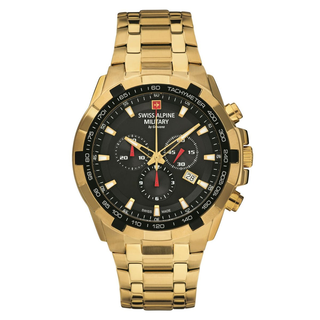 Swiss Alpine Military Herren Uhr Chrono 7043.9117SAM Edelstahl