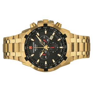 Swiss Alpine Military Herren Uhr Chrono 7043.9117SAM Edelstahl