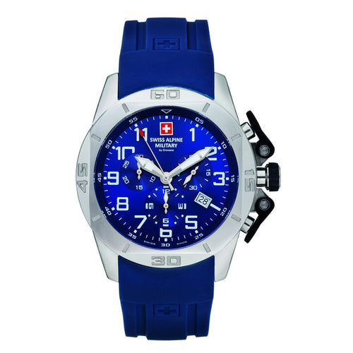 Swiss Alpine Military Herren Uhr Chrono 7063.9835SAM Silikon