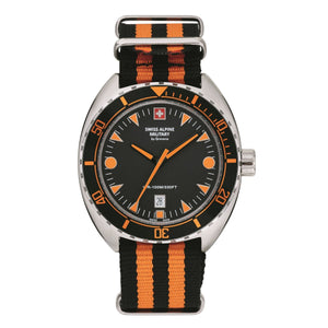 Swiss Alpine Military Herren Uhr Analog Quarz 7066.1639SAM Nylon-Armband
