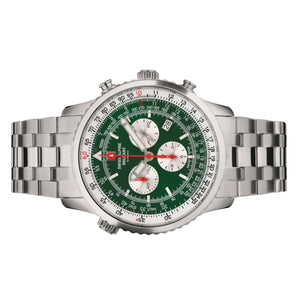 Swiss Alpine Military Herren Uhr Chronograph Analog Quarz 7078.9134SAM Edelstahl