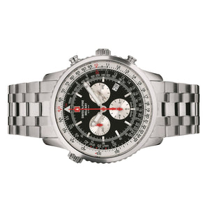 Swiss Alpine Military Herren Uhr Chronograph Analog Quarz 7078.9137SAM Edelstahl