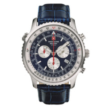 Laden Sie das Bild in den Galerie-Viewer, Swiss Alpine Military Herren Uhr Chronograph Analog Quarz 7078.9535SAM Leder