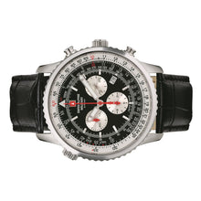 Laden Sie das Bild in den Galerie-Viewer, Swiss Alpine Military Herren Uhr Chronograph Analog Quarz 7078.9537SAM-1 Leder