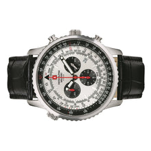 Laden Sie das Bild in den Galerie-Viewer, Swiss Alpine Military Herren Uhr Chronograph Analog Quarz 7078.9538SAM Leder