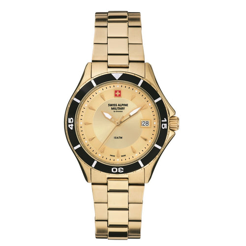 Swiss Alpine Military Damen Uhr Analog Quarz 7740.1111SAM Edelstahl