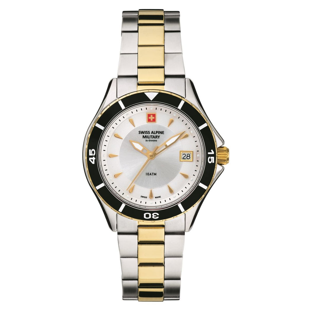 Swiss Alpine Military Damen Uhr Analog Quarz 7740.1142SAM Edelstahl