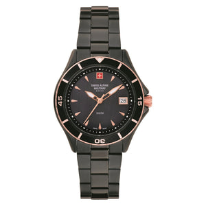 Swiss Alpine Military Damen Uhr Analog Quarz 7740.1187SAM Edelstahl