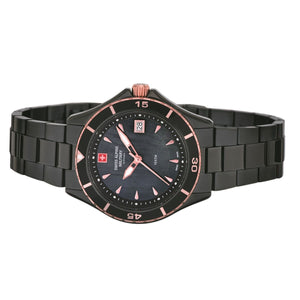 Swiss Alpine Military Damen Uhr Analog Quarz 7740.1187SAM Edelstahl