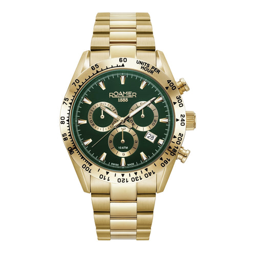 Roamer Herren Uhr Analog Quarz Chronograph 850837 48 75 20 Monza 100 Edelstahl