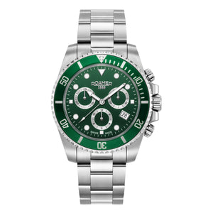 Roamer Herren Uhr Analog Chronograph 851837 41 75 20 Deep Sea 100 Edelstahl