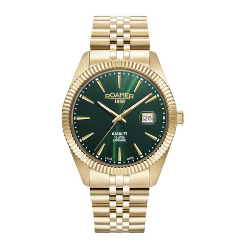 Roamer Herren Uhr Analog Quarz 852833 48 75 20 Amalfi Gents Edelstahl