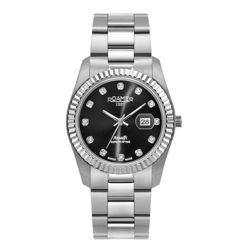 Roamer Damen Uhr Analog Quarz 852844 41 59 20 Amalfi Edelstahl