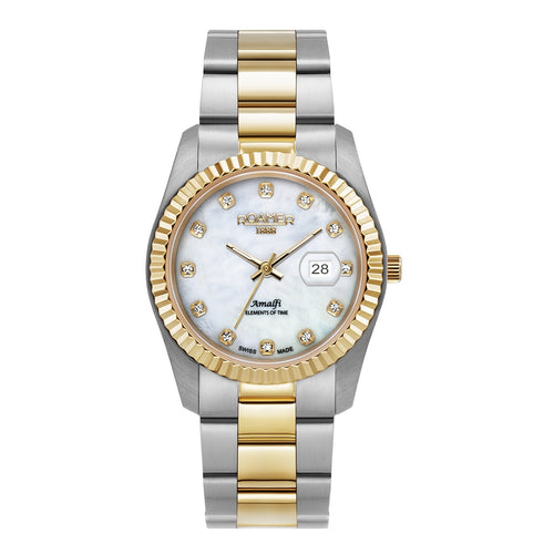 Roamer Damen Uhr Analog Quarz 852844 47 89 20 Amalfi Edelstahl