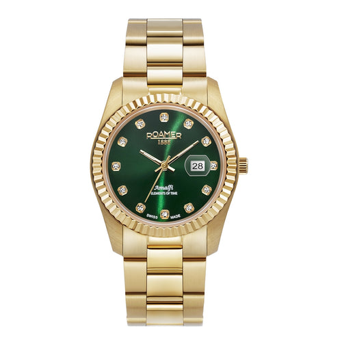 Roamer Damen Uhr Analog Quarz 852844 48 79 20 Amalfi Edelstahl