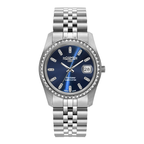 Roamer Damen Uhr Analog Quarz 853858 41 49 20 Positano Edelstahl