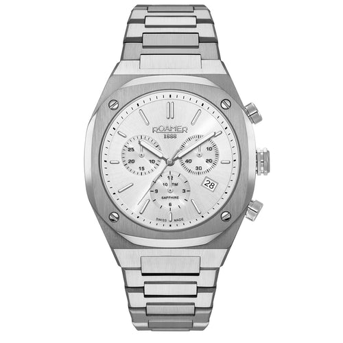 Roamer Herren Uhr Analog Quarz Chronograph 854837 41 15 50 Stingray R7 Edelstahl
