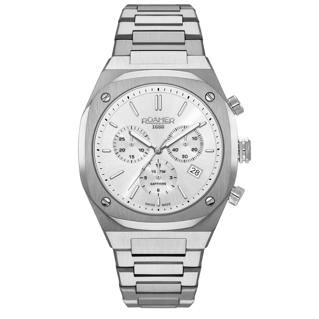 Roamer Herren Uhr Analog Quarz Chronograph 854837 41 15 50 Stingray R7 Edelstahl