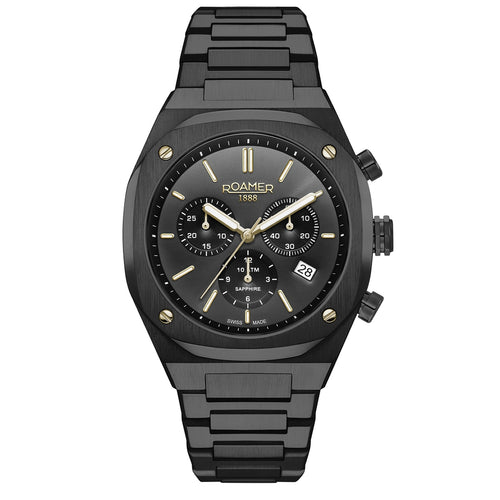 Roamer Herren Uhr Analog Quarz Chronograph 854837 44 50 50 Stingray R7 Edelstahl