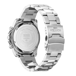Roamer Herren Uhr Chronograph Quarz 862837 41 75 20 Nautic Chrono 100 Edelstahl