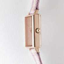 Laden Sie das Bild in den Galerie-Viewer, Esprit Damen Uhr Armbanduhr STRIPES Edelstahl Textil H.88875184