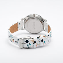Laden Sie das Bild in den Galerie-Viewer, Esprit Damen Uhr Armbanduhr EVERYDAY TERRAZZO Edelstahl Leder H.88875222