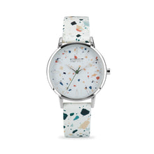 Laden Sie das Bild in den Galerie-Viewer, Esprit Damen Uhr Armbanduhr EVERYDAY TERRAZZO Edelstahl Leder H.88875222