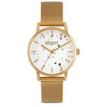 Laden Sie das Bild in den Galerie-Viewer, Esprit Damen Uhr Armbanduhr EVERYDAY TERRAZZO Edelstahl Gold H.88875231