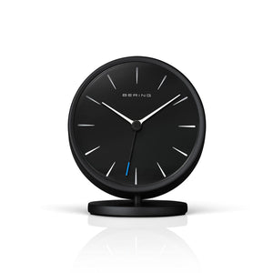 Bering Wecker Tischuhr Alarmclock Analog  - 90096-220R schwarz
