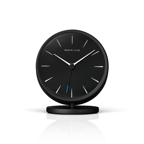 Bering Wecker Tischuhr Alarmclock Analog  - 90096-220R schwarz