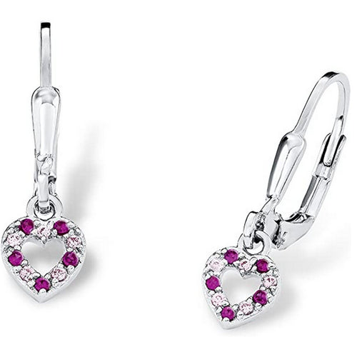 Prinzessin Lillifee Kinder Ohrringe Ohrhänger Silber Zirkonia Herz 9082650
