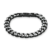 Laden Sie das Bild in den Galerie-Viewer, s.Oliver Jewel Herren Armband Edelstahl IP black SO1207/1 - 9954490