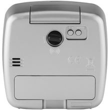 Laden Sie das Bild in den Galerie-Viewer, ATRIUM Wecker Analog Quarz Funkwecker A610-19 Alarm Snooze Licht silber