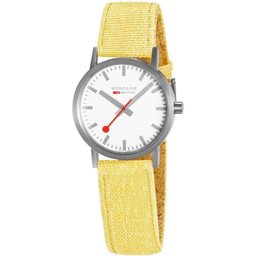 Mondaine Damen Uhr Classic Armbanduhr 30 mm A658.30323.17SBE Textil
