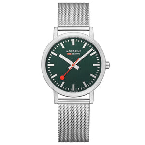Mondaine Unisex Uhr Classic Armbanduhr 36 mm A660.30314.60SBJ Edelstahl